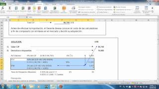 CÁLCULO DE COSTO DE IMPORTACIÓNwmv [upl. by Webb]