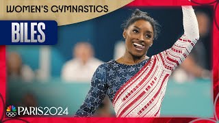 Simone Biles JUST DID THAT anchors Team USA to gold on floor  Paris Olympics  NBC Sports [upl. by Yrrok726]