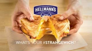 Crispy Grilled Cheese Strangewich Recipe  Hellmanns® [upl. by Nobile381]