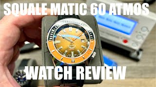 Squale Matic 60 Atmos Swiss Dive Watch Review [upl. by Hornstein]