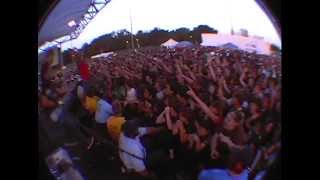 Underoath  Warped tour fullerton CA 20040702 security guard fight [upl. by Bernadine393]