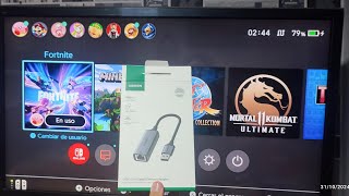 CABLE PARA CONECTAR TU NINTENDO SWITCH POR CABLE INTERNET EN 2024 [upl. by Culbert]