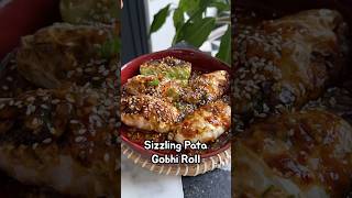 Sizzling Patta Gobhi Rolls Indian Noodles Cabbage Roll shorts [upl. by Ednyl]