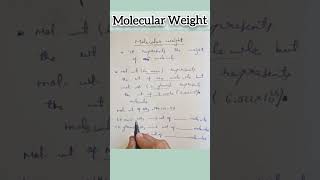 Molecular weight boards science [upl. by Aerdnek]