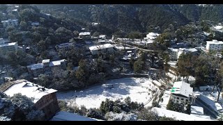 First Snowfall in Mussoorie 2024  2024 की पहली बर्फवारी  बर्फ की चादर से ढका मसूरी [upl. by Elocim]