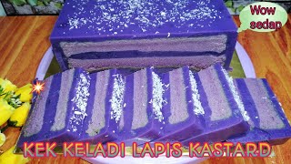 KEK KELADI LAPIS KASTARD  YAM LAYER CAKE [upl. by Etnecniv]