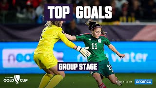 W Gold Cup  Top Goals Group Stage  Presented by Aramco [upl. by Byrom775]