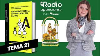 Tema 21  Administrativos de la Junta de Andalucía Volumen 2 [upl. by Fawcette]