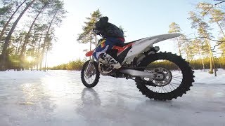 KTM SX250  Winter Playing [upl. by Anawed]