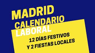 Consulte el calendario laboral de 2022 en Madrid [upl. by Cuthbertson]