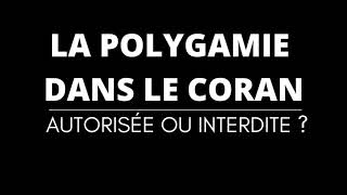 LA POLYGAMIE DANS LE CORAN AUTORISÉE OU INTERDITE   Maliho [upl. by Cai]