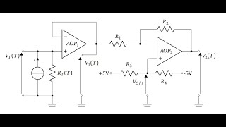 Circuit de conditionnement dun capteur de température PT100  Aide pour la correction du TD n°3 [upl. by Niarb687]