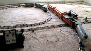 Standard gauge Lionel Hiawatha on the floor  4 [upl. by Neetsirk337]