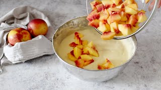 TORTA DI PESCHE SOFFICISSIMA 🍑 e facile si prepara in pochi minuti [upl. by Akeenat]