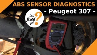 How to DIAGNOSE the ABS Sensor problem  Peugeot 307 [upl. by Alisen769]