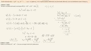 Matura rozszerzona  kurs  pierwiastki całkowite wielomianów [upl. by Anerat780]