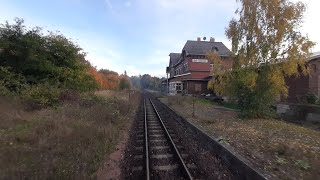 📽🌲🍂🍁🚂 Die Selketalbahn mal rückwärts Gernrode Harz  Quedlinburg  12102024 🚂🍁🍂🌲 [upl. by Alexina]