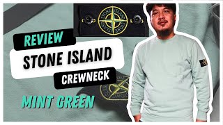 Crewneck Stone Island Mint Green Spring Summer 2024 [upl. by Iruahs]