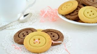 DIY Cute Shortbread Button Cookies [upl. by Asli]