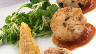 Albóndigas de pavo con queso frito [upl. by Adon]