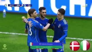 Denmark vs Italy  U17 Euro 2024 Semifinals  eFootball PES 2021 [upl. by Finlay]