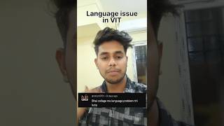 Language issue in VIT  vit vellore campus  shorts vit viral [upl. by Levenson582]