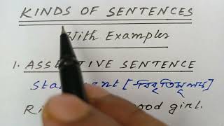 🔥 Types of Sentences  ⚡ Kinds of Sentences in English Grammar by GRAMMAR GUIDE  sentence english [upl. by Lede335]