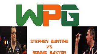 PDC World Grand Prix 2014  First Round  Bunting VS Baxter [upl. by Nwahser92]