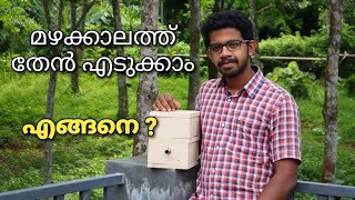 മഴയത്ത് തേൻ എടുക്കാമോ  Honey harvesting in rainy season [upl. by Chelsie]