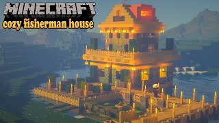 Minecraft Relaxing Longplay  Cozy Fisherman House🎣 No Commentary [upl. by Eidda]