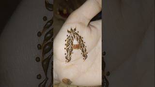 A letter design mehndi henna [upl. by Aissilem]