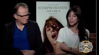 Nymphomaniac Vol II Stellan Skarsgård Charlotte Gainsbourg Interview [upl. by Peg]