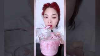 POWDERY ICE ASMR whiteice iceeating shavedice koreancuisine mukbang softshavedice koreanfood [upl. by Lawley626]