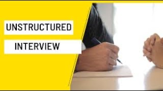 Sociology A’Level Unstructured Interviews Part 1 [upl. by Kin974]