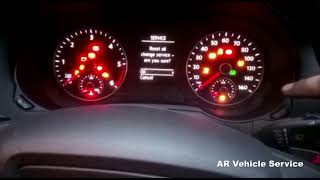 How to reset SEAT Alhambra 2015 Oil and Inspection service [upl. by Melamie]