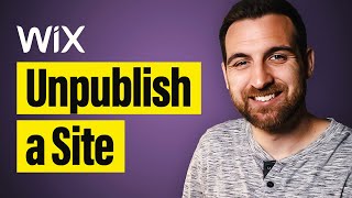 How to Unpublish a Site on Wix Tutorial [upl. by Akers]