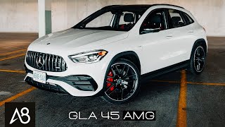 2021 MercedesAMG GLA 45  Insanely Fast Mini SUV [upl. by Salina]