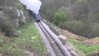 LNER Class A4 No4464 Bittern climbs the gradient at Darnholme NYMR [upl. by Mylor]