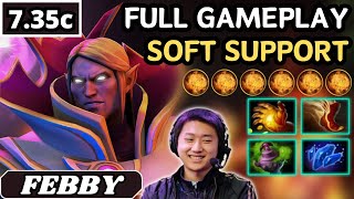 735c  Febby INVOKER Soft Support Gameplay  Dota 2 Full Match Gameplay [upl. by Langsdon]