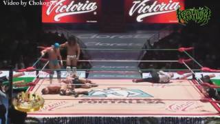 RUSH HUMILLA A MÁXIMO 19 FEB CMLL 2016 [upl. by Yelsew627]