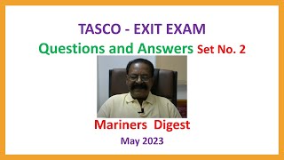 TASCO  EXIT EXAM  Questions and Answers Set No 2 [upl. by Anchie]