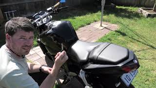 0610 Yamaha FZ1 Slipon Two Brothers Exhaust Installation in 4K [upl. by Acirederf]