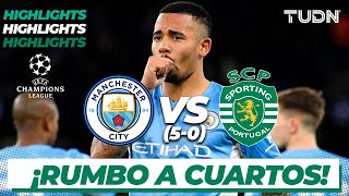 Highlights  Man City 0500 Sporting Lisboa  UEFA Champions League 2022  8vos vuelta  TUDN [upl. by Amalea355]