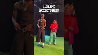 Lomo Lomo dance challenge with Black Sheriff dancechallenge dancechallengetiktok blacko [upl. by Neelhtakyram185]