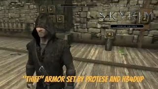 Skyrim SE Xbox One ModsquotThiefquot Armor Set [upl. by Assed]