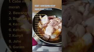 Resep Tiktok Resep ayam kecap pedas manis Yang enak dan mudah dikerjakan di rumah part 10 [upl. by Sib]