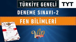 VİP YAYINLARI TÜRKİYE GENELİ DENEME SINAVI 3  TYT FEN BİLİMLERİ [upl. by Netnerb]