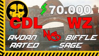 70k CDL vs WZ Aydan  Rated VS Biffle  Sage HARDPOINT Mercado ROUND 3 warzone [upl. by Balthazar]