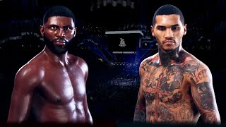 Jaron Ennis vs Conor Benn FULL FIGHT  Undisputed Boxing Game AI Simulation CPU vs CPU [upl. by Ainad]