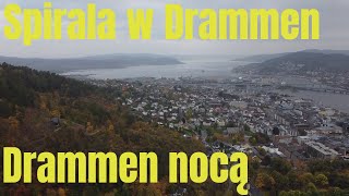 Spirala w Drammen Drammen noca Norwegia SpiralawDrammen [upl. by Aehc753]